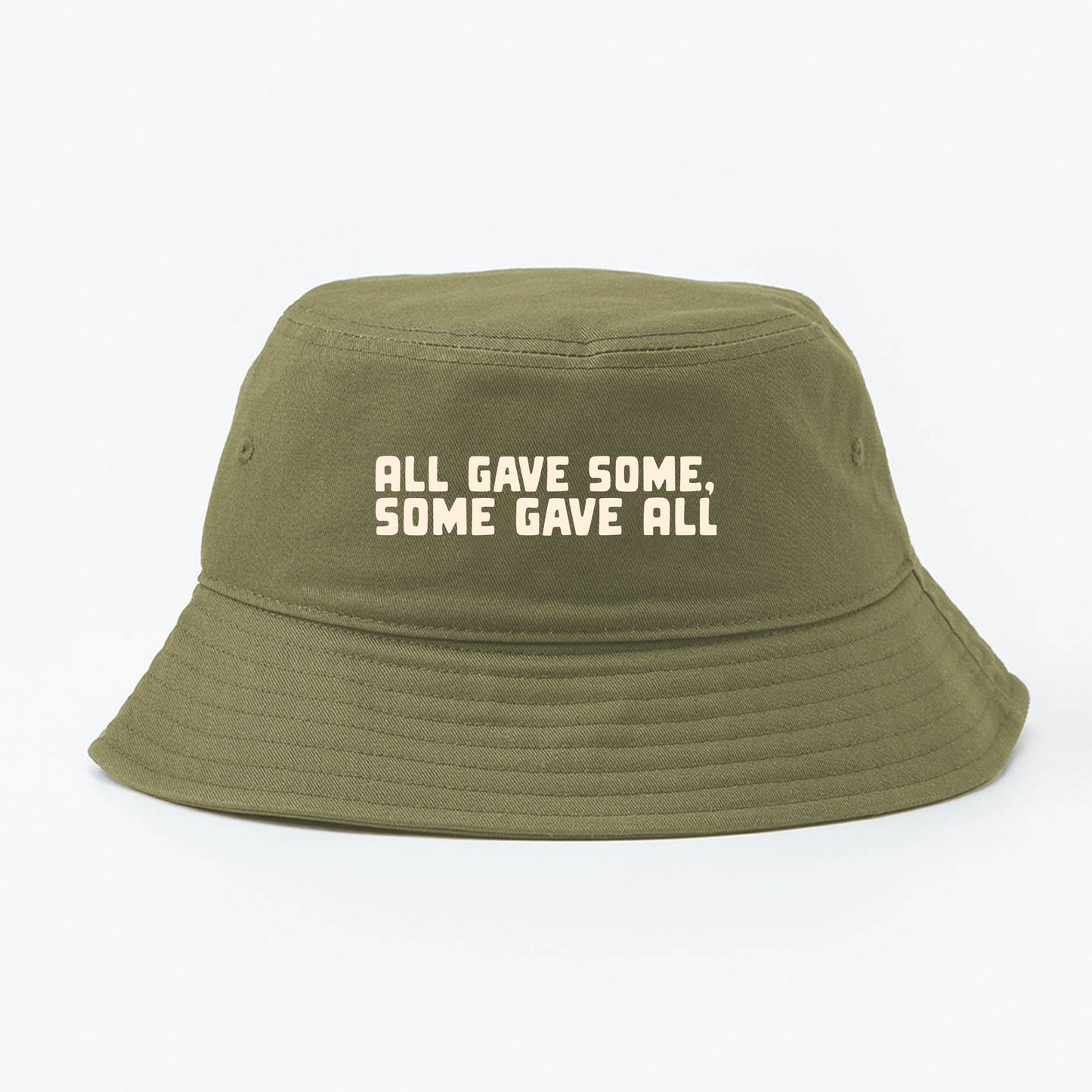 All Gave Some, Some Gave All Tan Bucket Hat