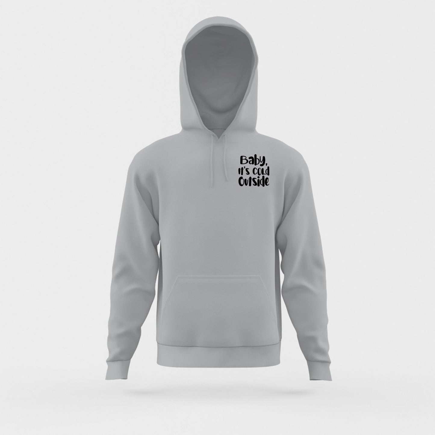 Baby, It's Cold Outside Black Hoodie