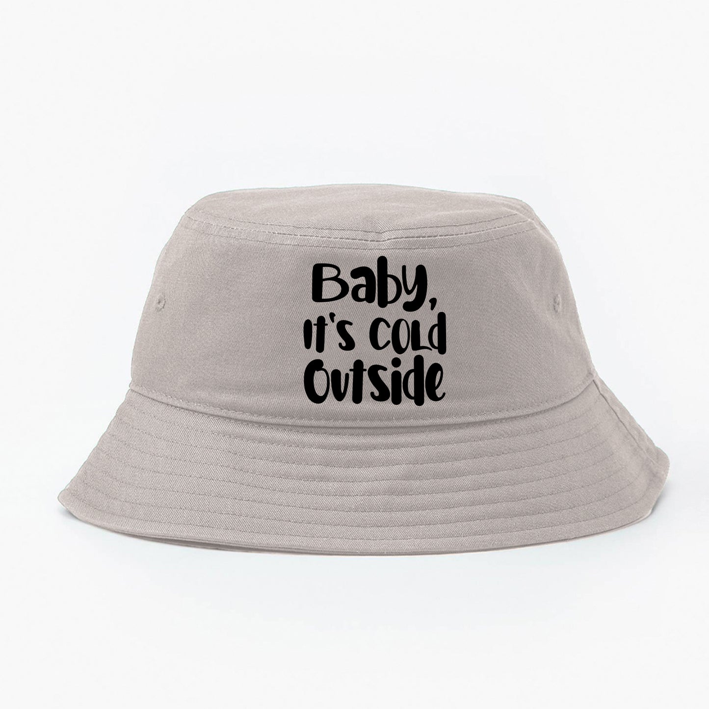 Baby, It's Cold Outside Black Bucket Hat