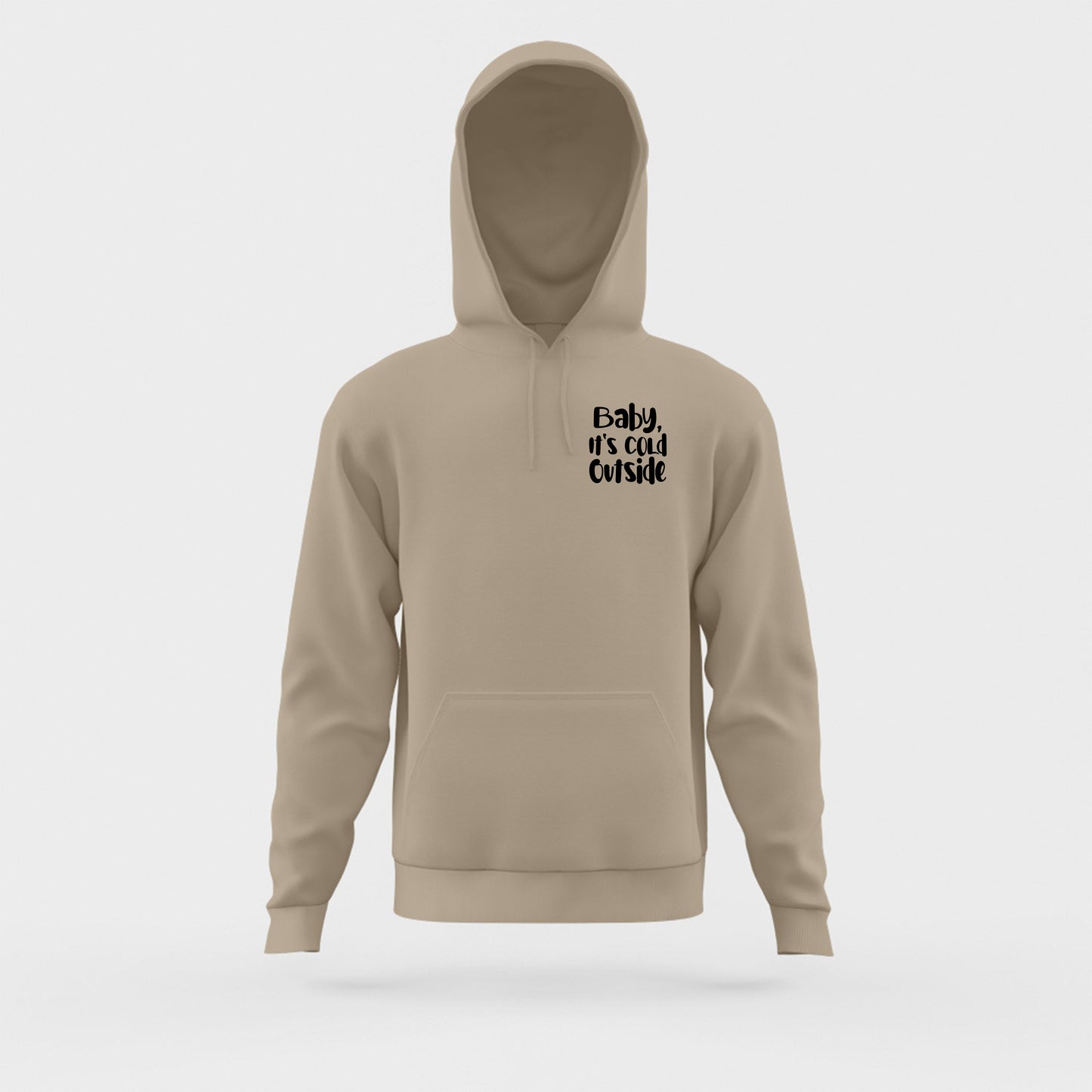 Baby, It's Cold Outside Black Hoodie