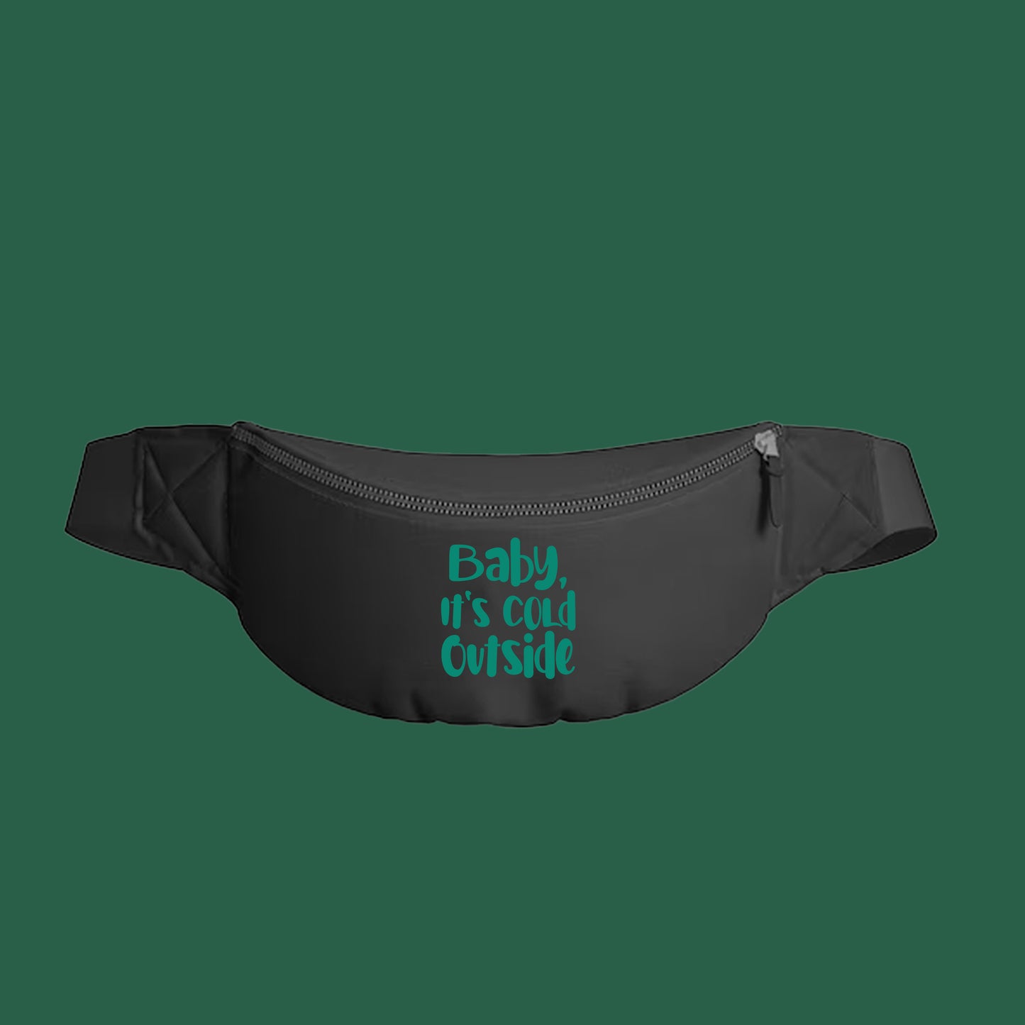 Baby, It's Cold Outside Green Fanny Pack
