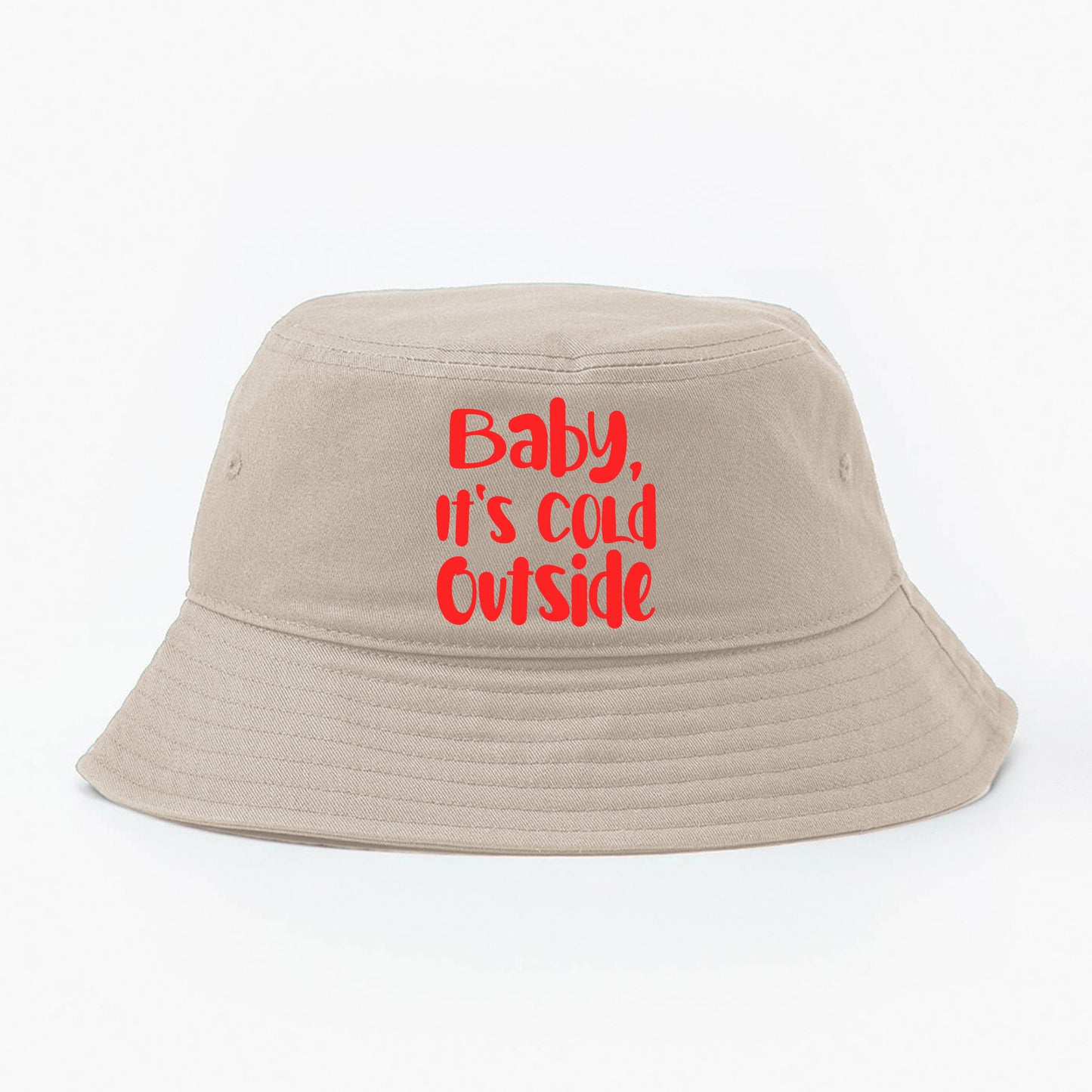 Baby, It's Cold Outside Red bucket Hat