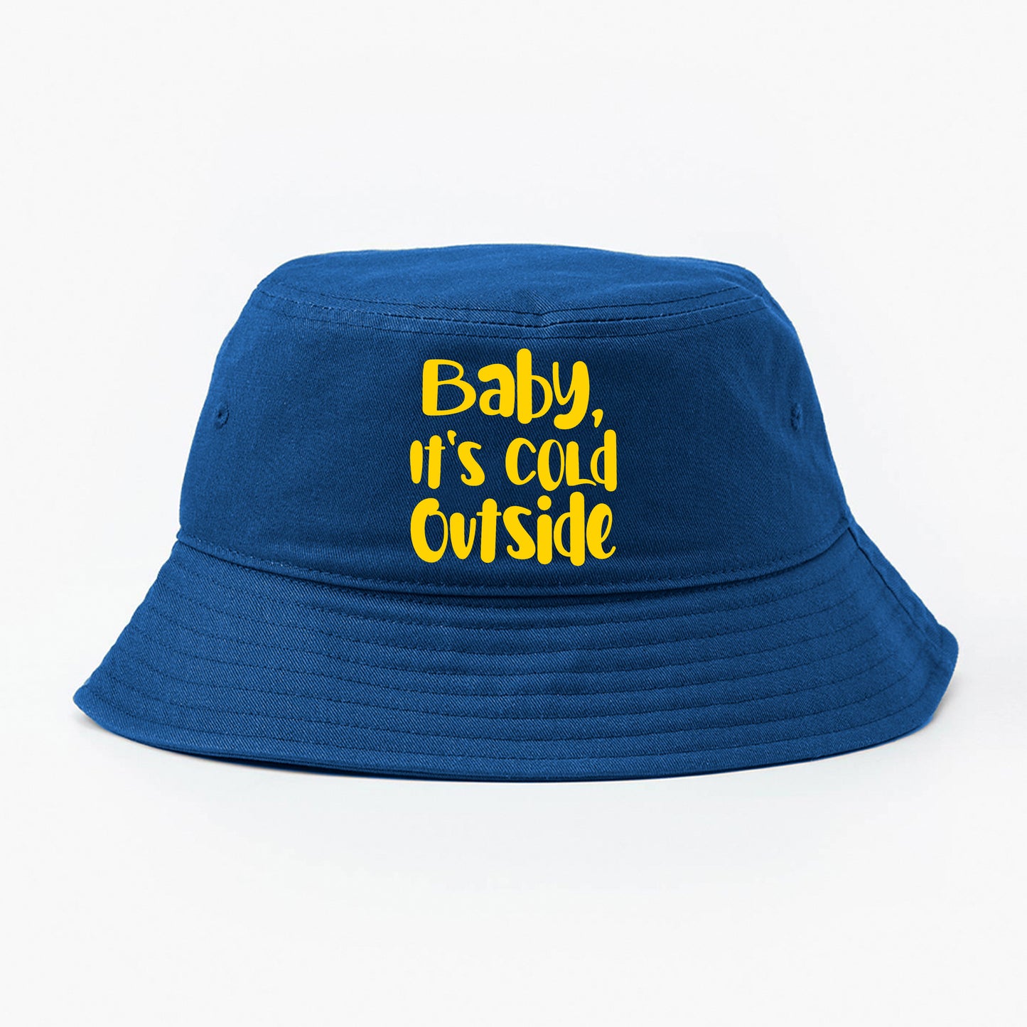 Baby, It's Cold Outside Yellow Bucket Hat