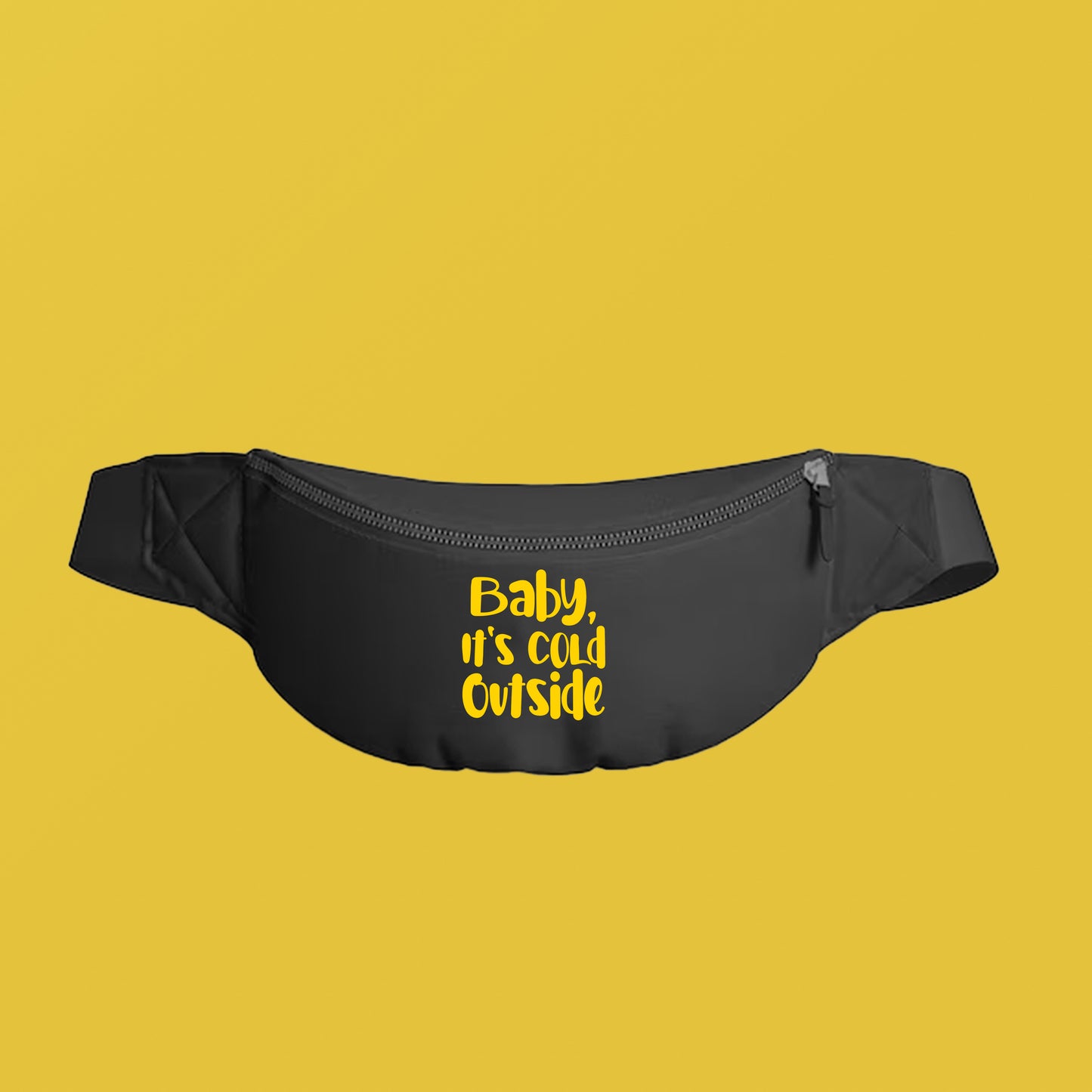 Baby, It's Cold Outside Yellow Fanny Pack