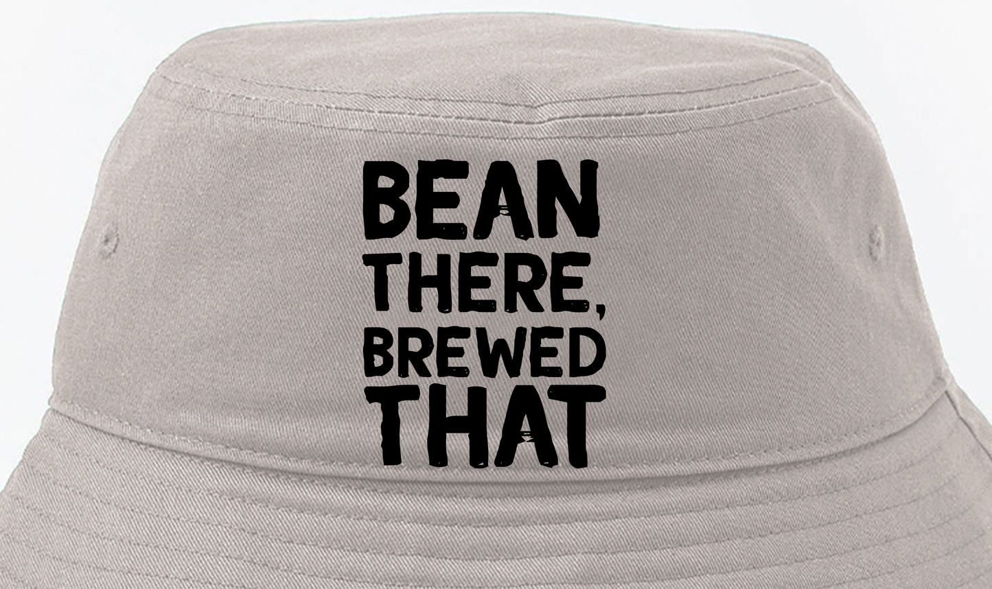 Bean There, Brewed That Black Bucket Hat