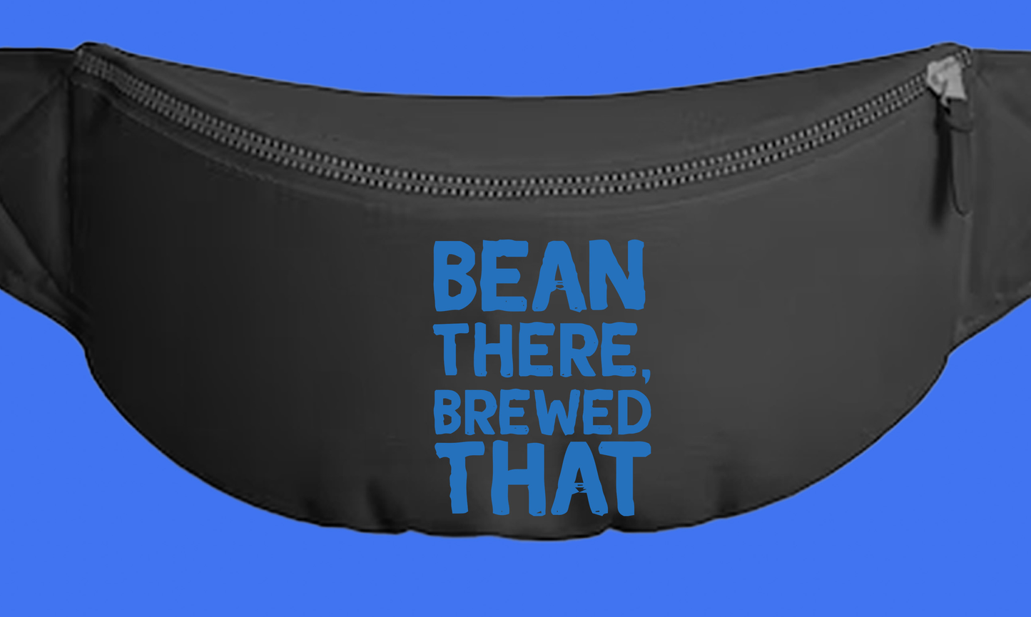 Bean There, Brewed That Blue Fanny Pack