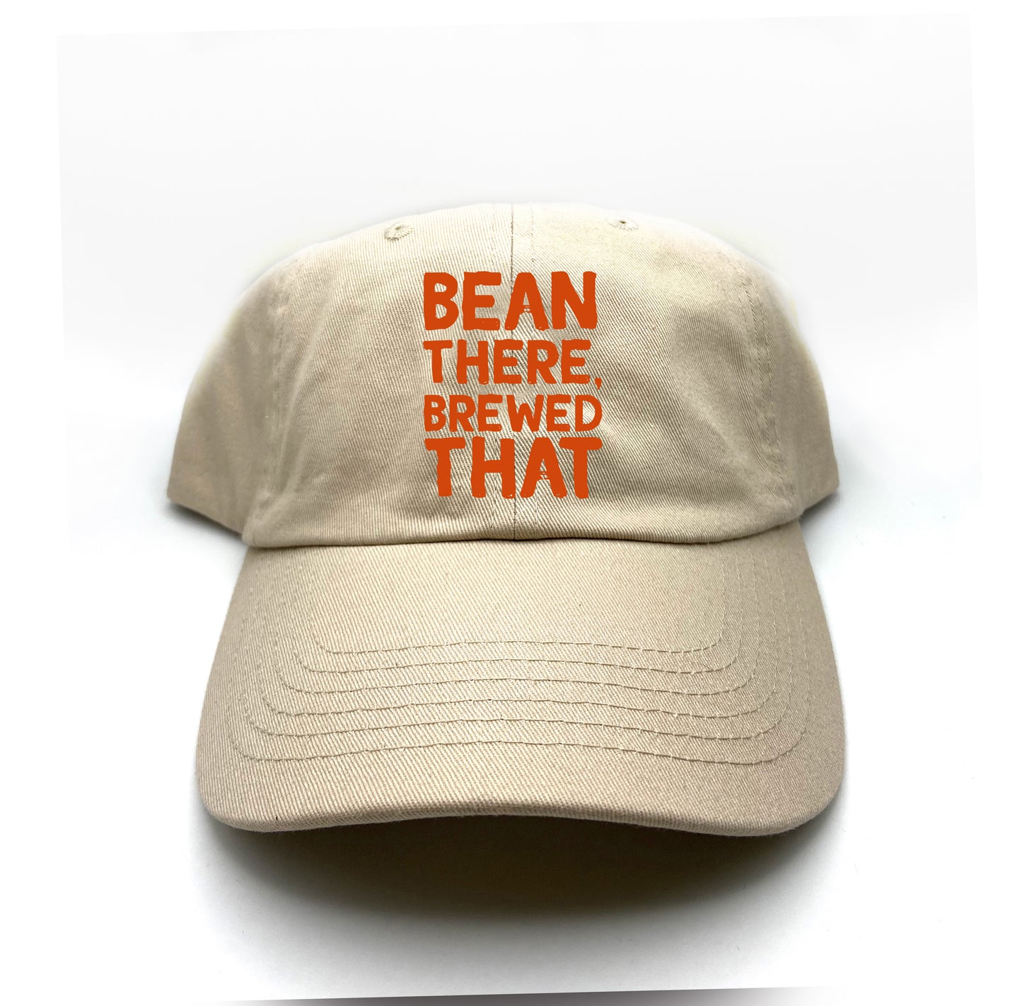 Bean There, Brewed That Dark Orange Dad Hat