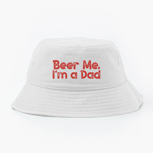 Beer Me, I'm a Dad Red Bucket Hat