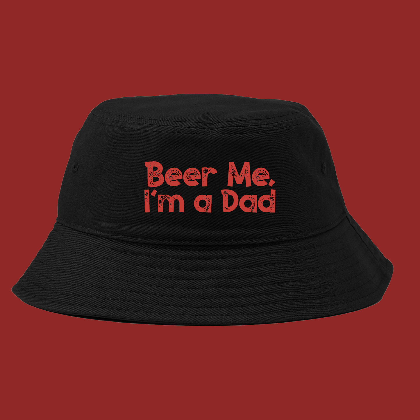 Beer Me, I'm a Dad Red Bucket Hat