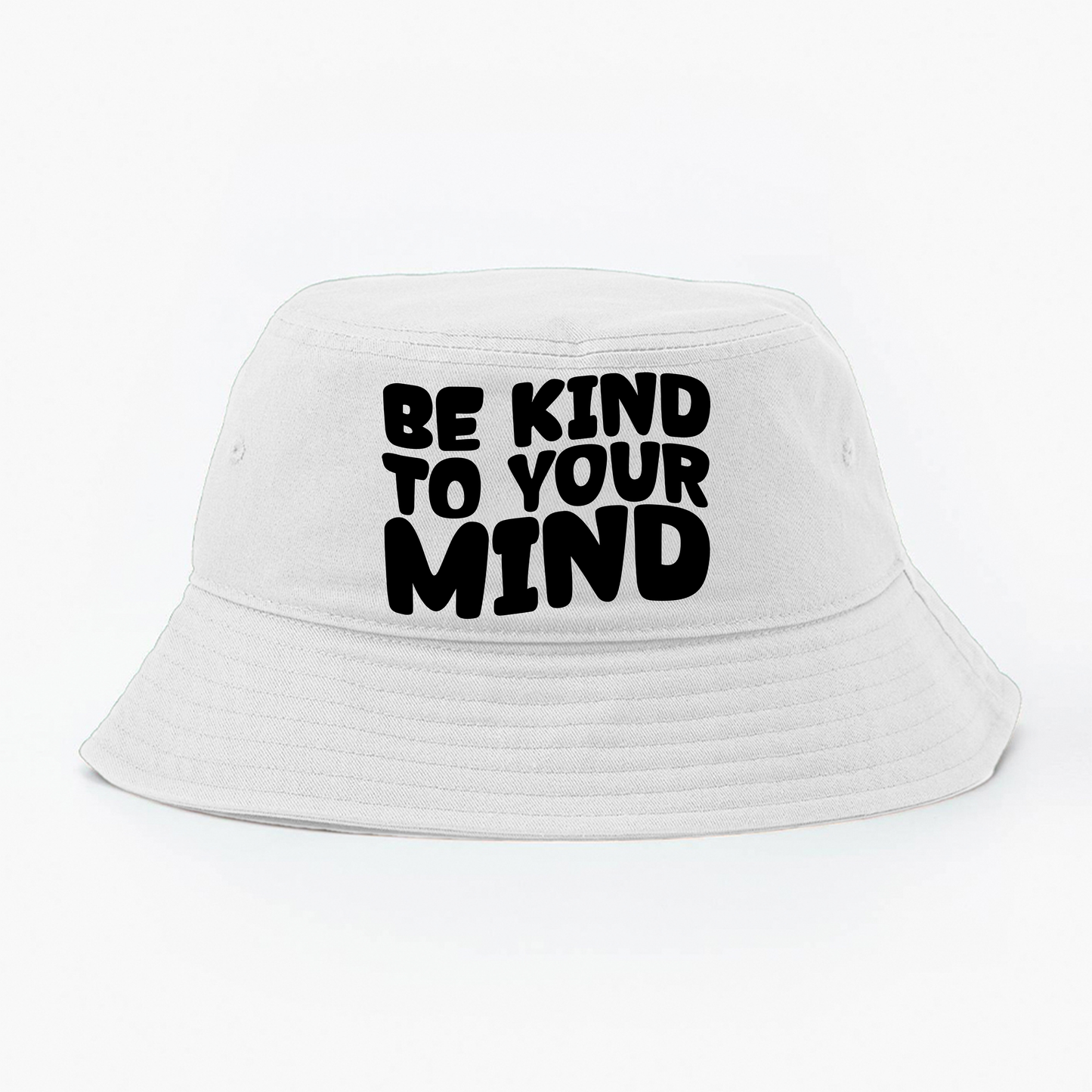 "Be Kind To Your Mind" Black Bucket Hat