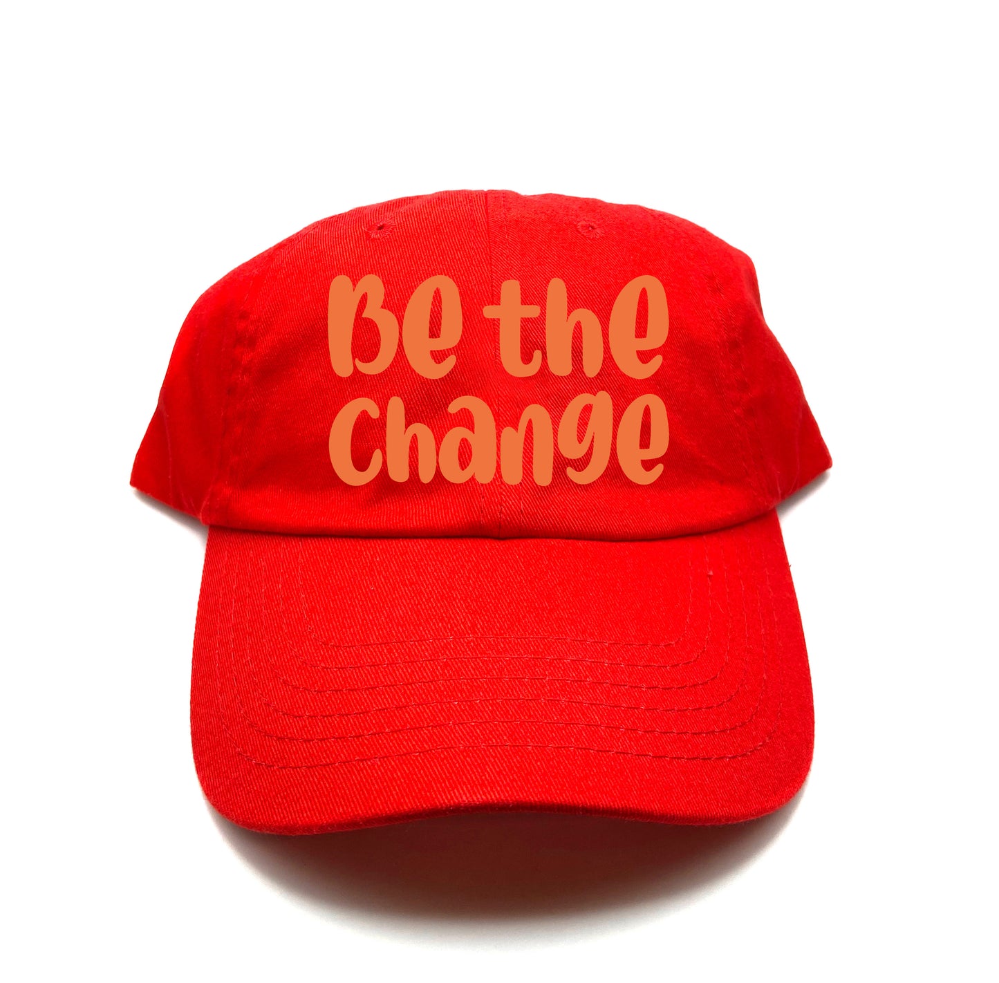 Be the Change Orange Dad Hat