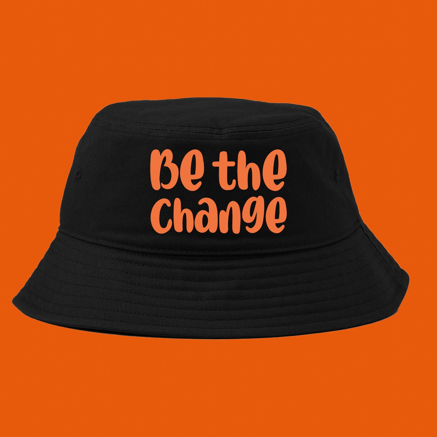 Be the Change Orange Bucket Hat