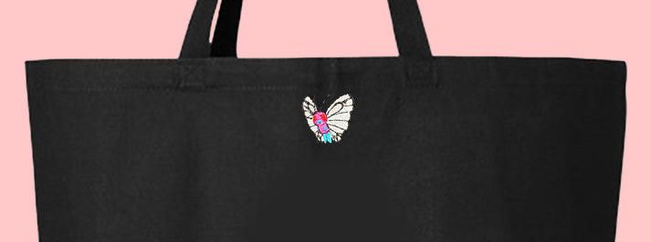 #0012 pink tote bag