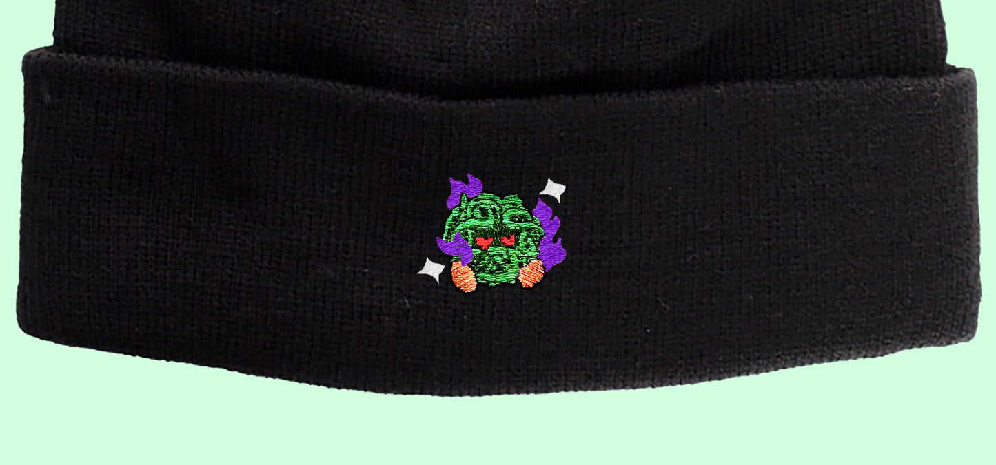 #0114 shadow shiny beanie