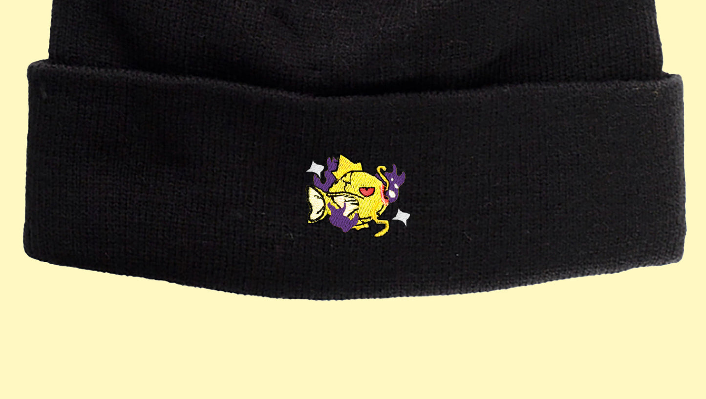 #0129 shadow shiny beanie