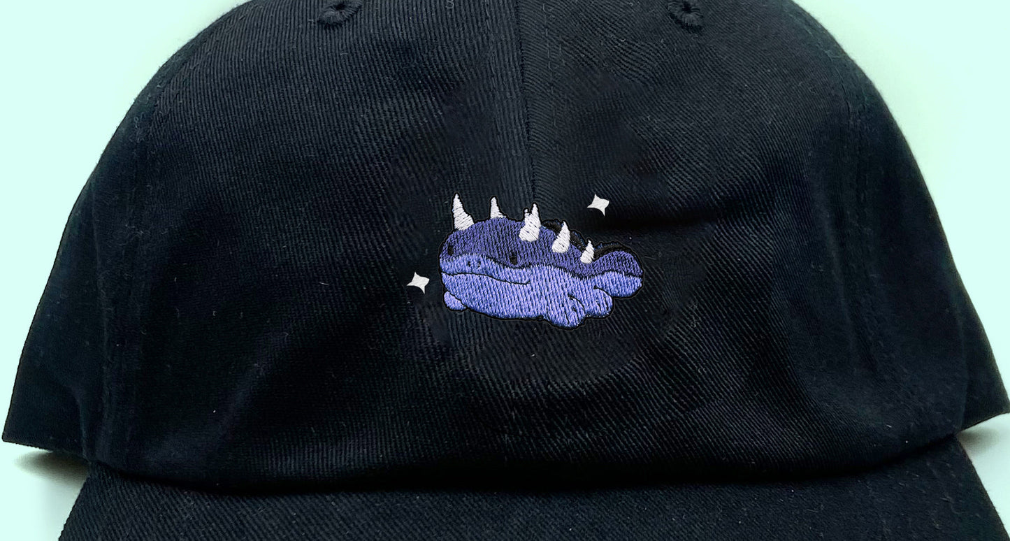 #0980 spiked shiny dad hat