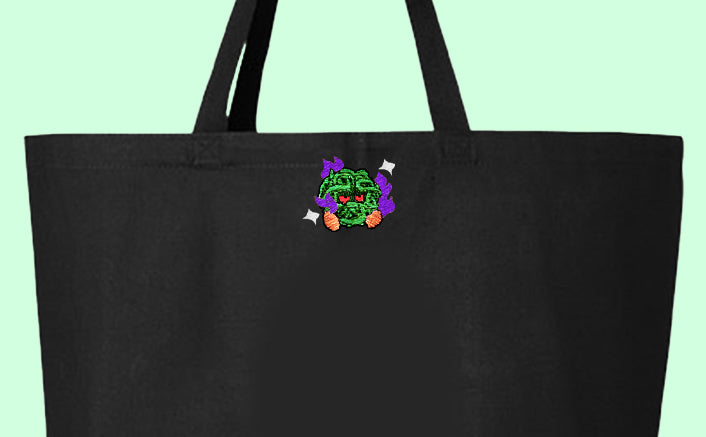 #0114 shadow shiny tote bag