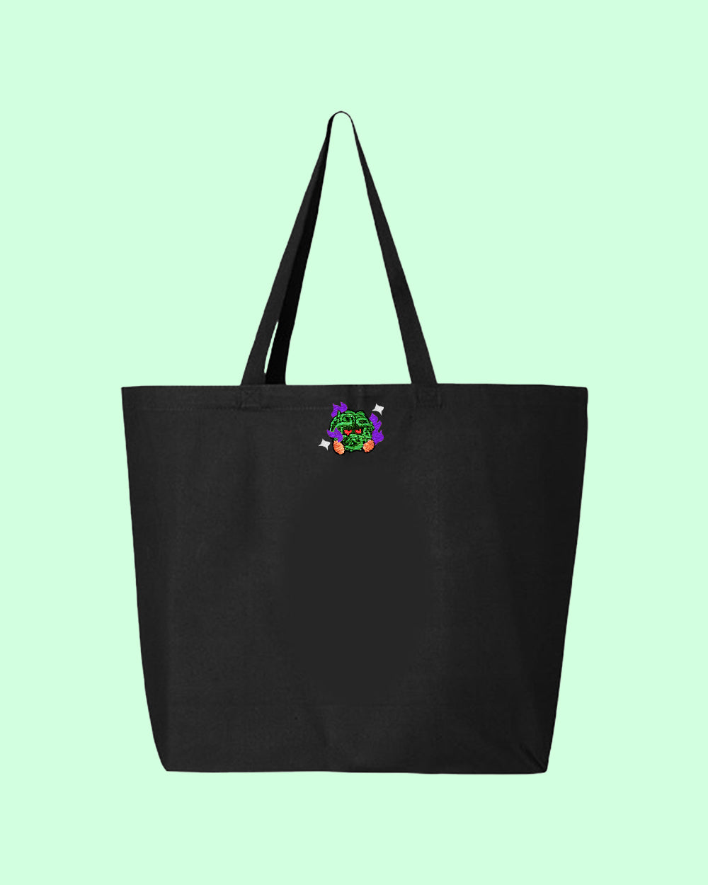 #0114 shadow shiny tote bag
