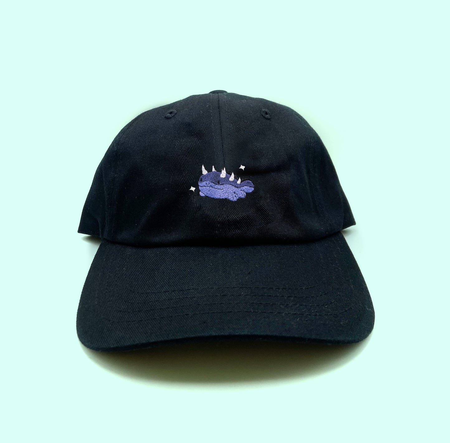 #0980 spiked shiny dad hat