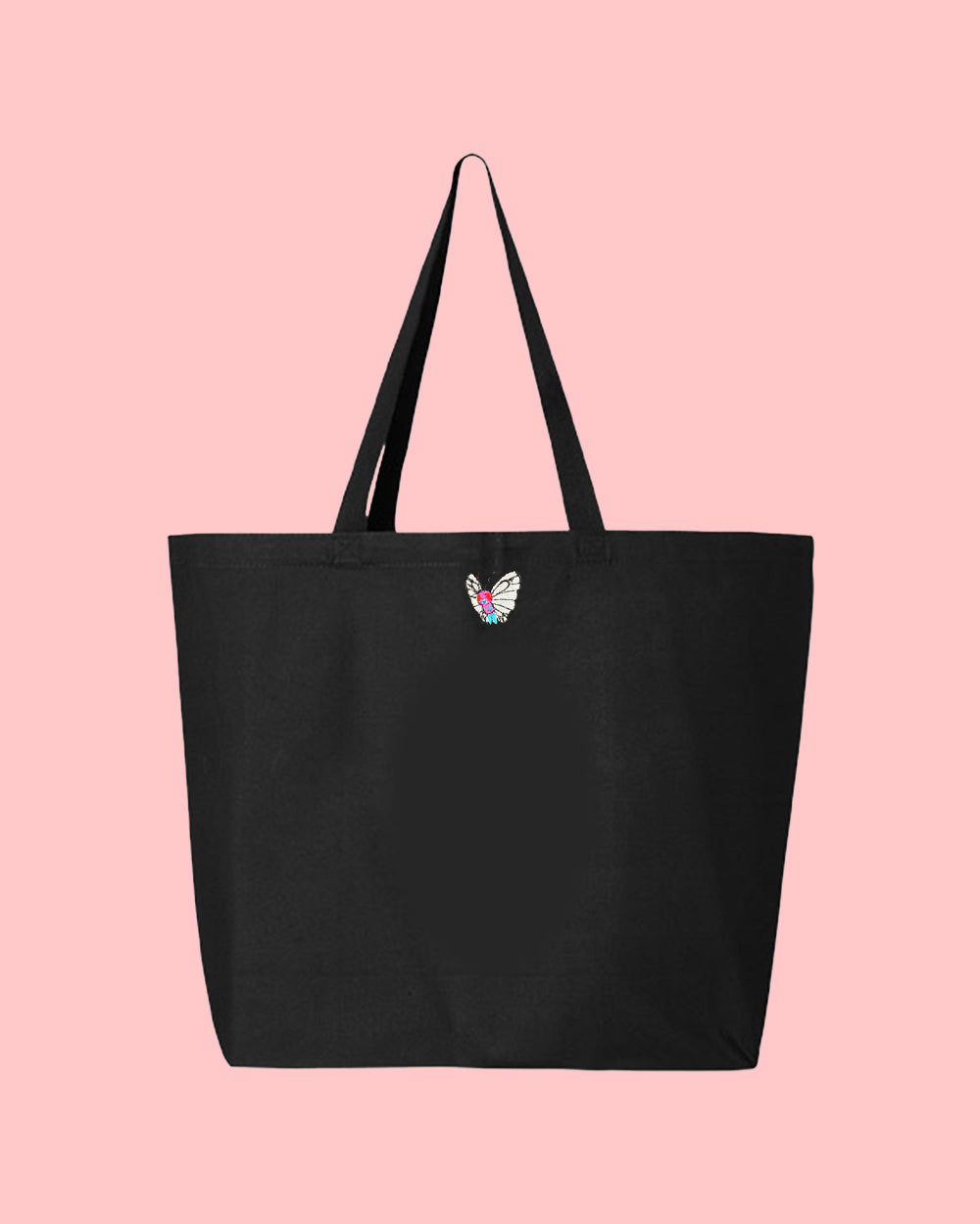 #0012 pink tote bag