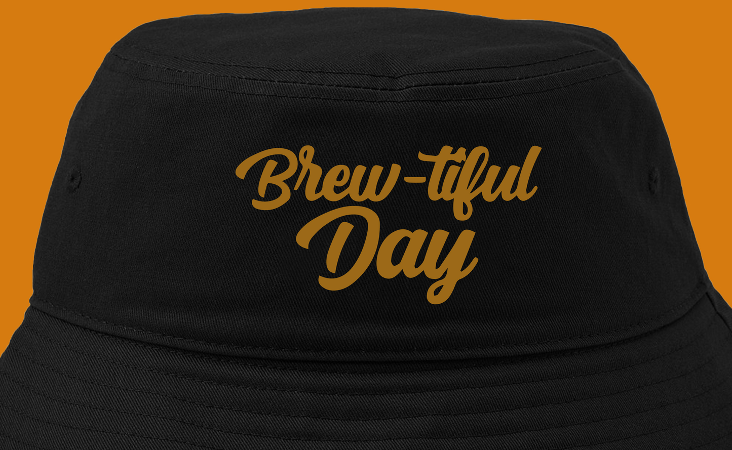 Brew-tiful Day Dark Gold Bucket Hat