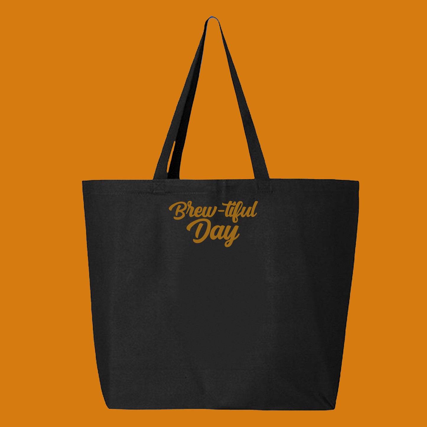 Brew-tiful Day Dark Gold Tote Bag