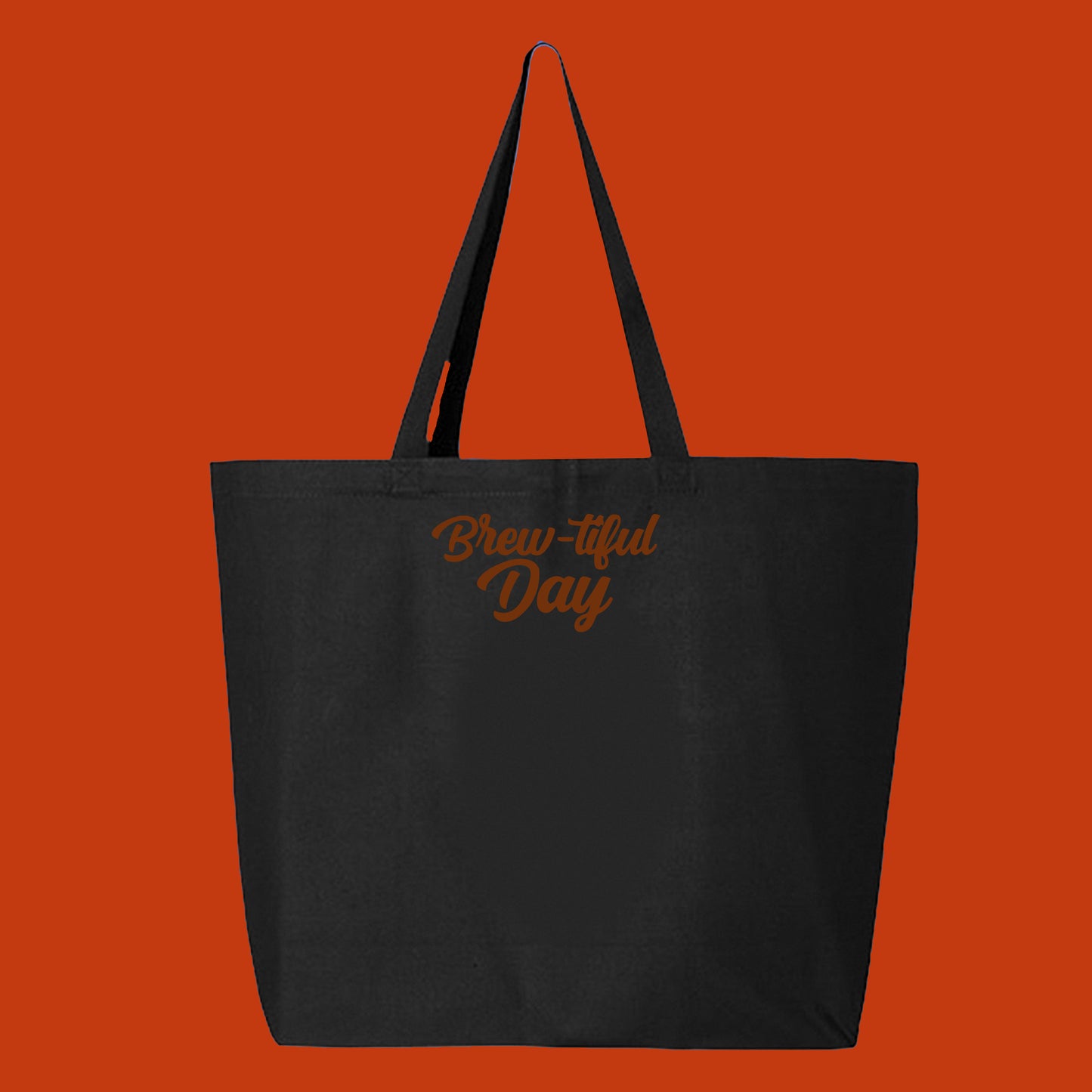 Brew-tiful Day Golden Brown Tote Bag