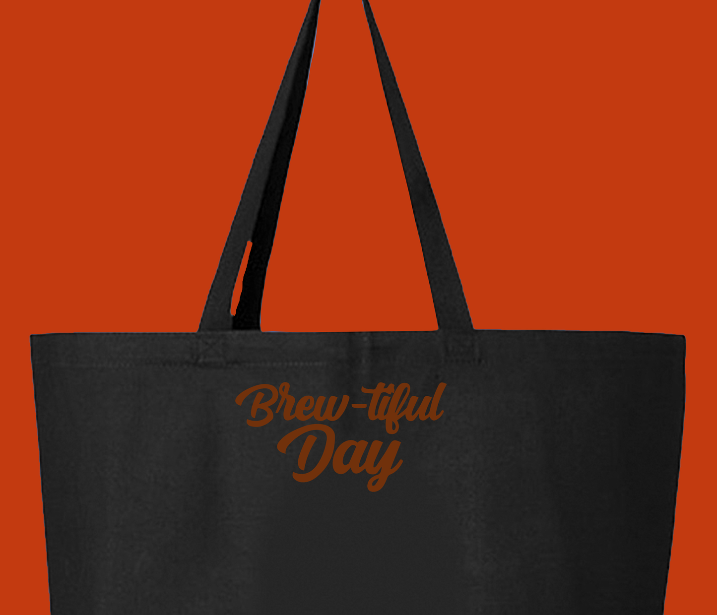 Brew-tiful Day Golden Brown Tote Bag