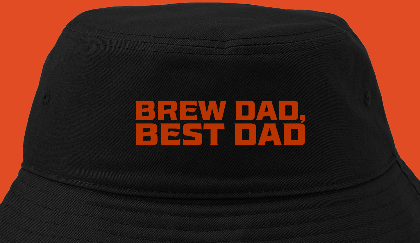 Brew Dad, Best Dad Maroon Bucket Hat