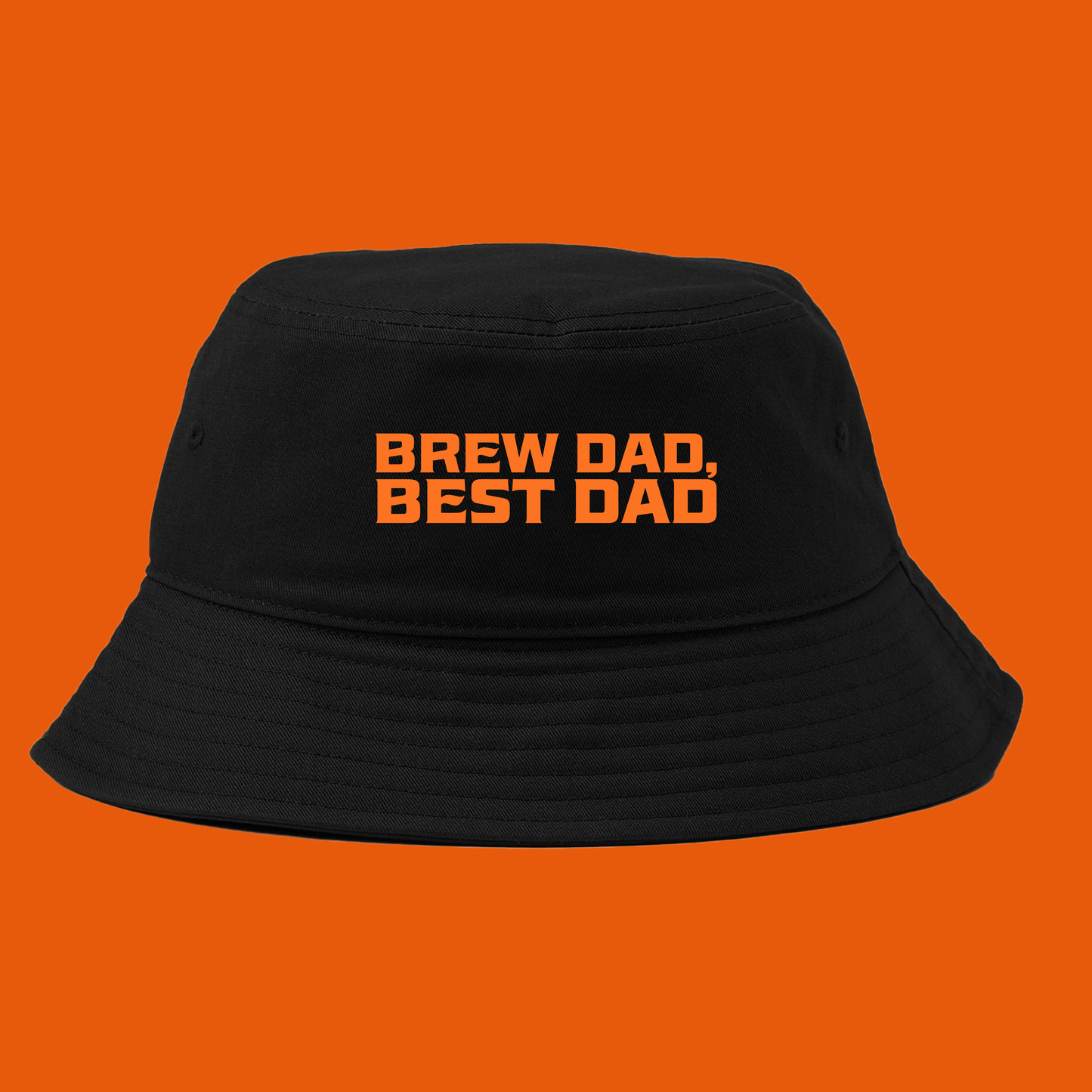 Brew Dad, Best Dad Orange Bucket Hat