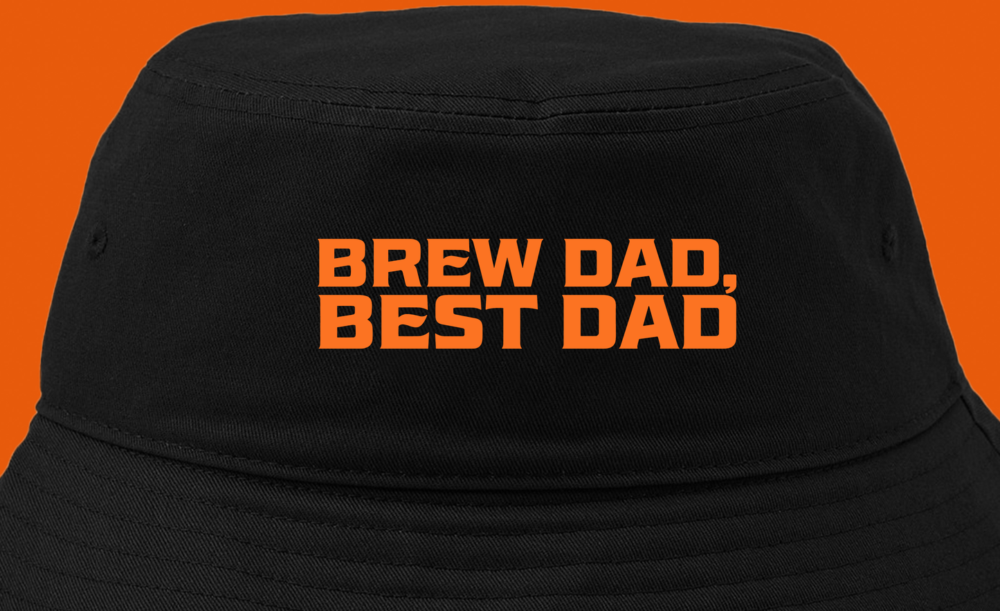 Brew Dad, Best Dad Orange Bucket Hat