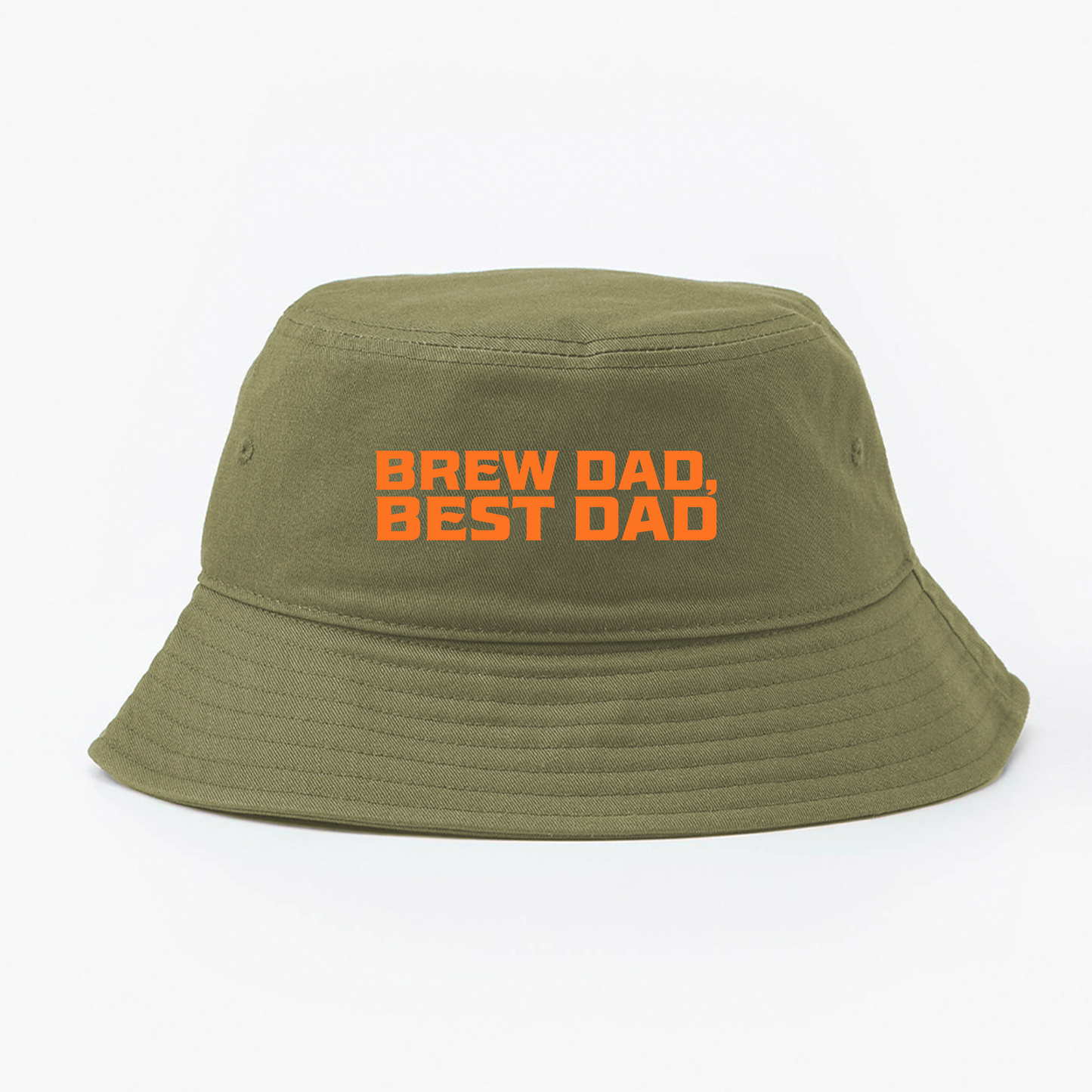 Brew Dad, Best Dad Orange Bucket Hat