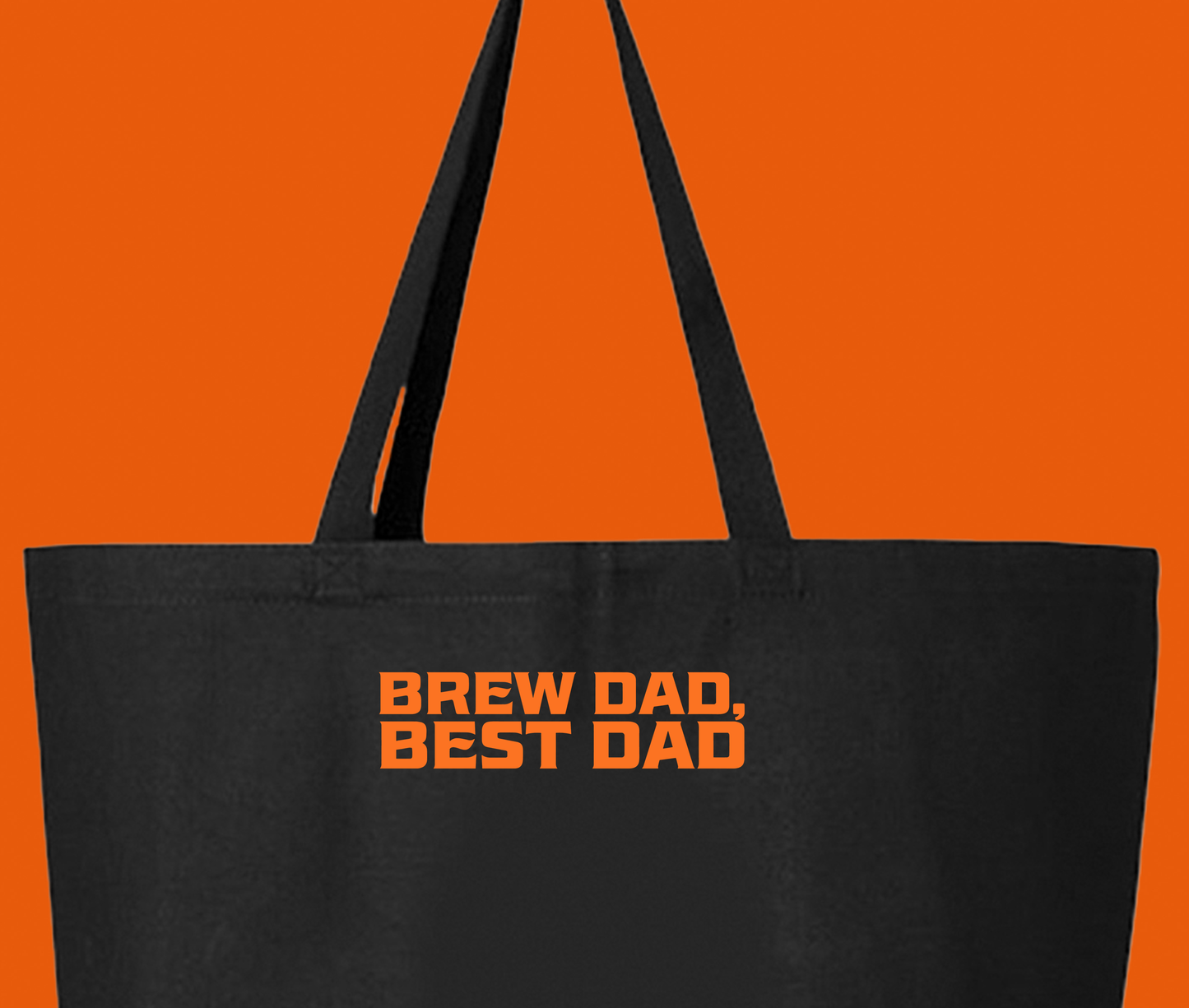 Brew Dad, Best Dad Orange Tote Bag