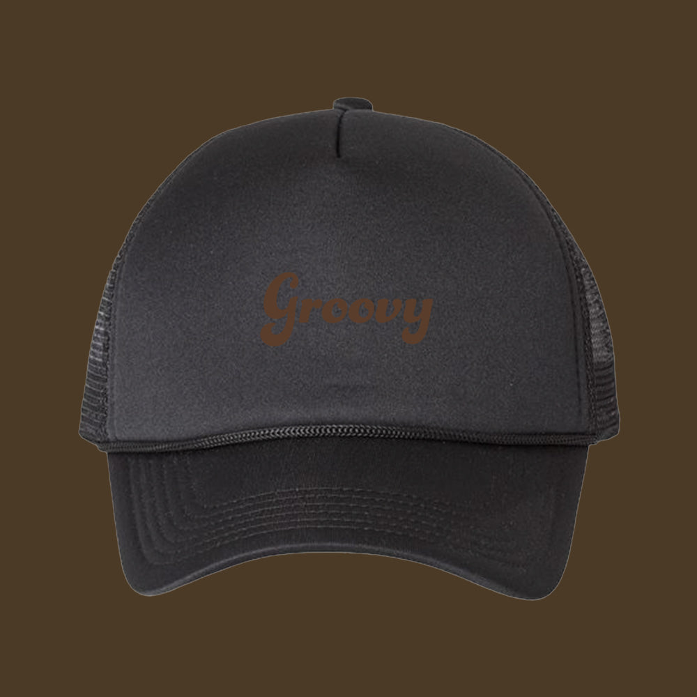 Groovy Brown Foam Trucker Hat