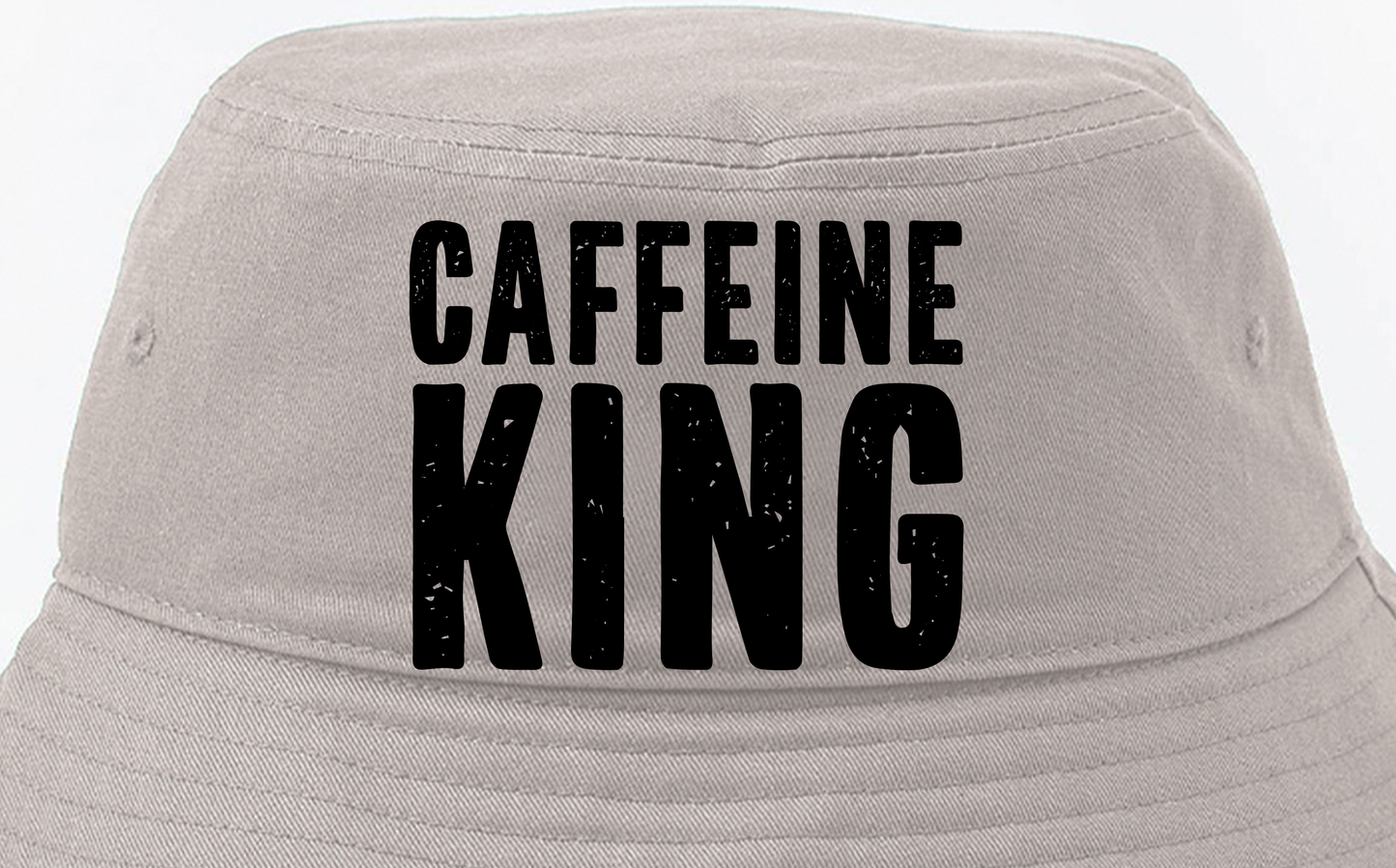 Caffeine King Black Bucket Hat