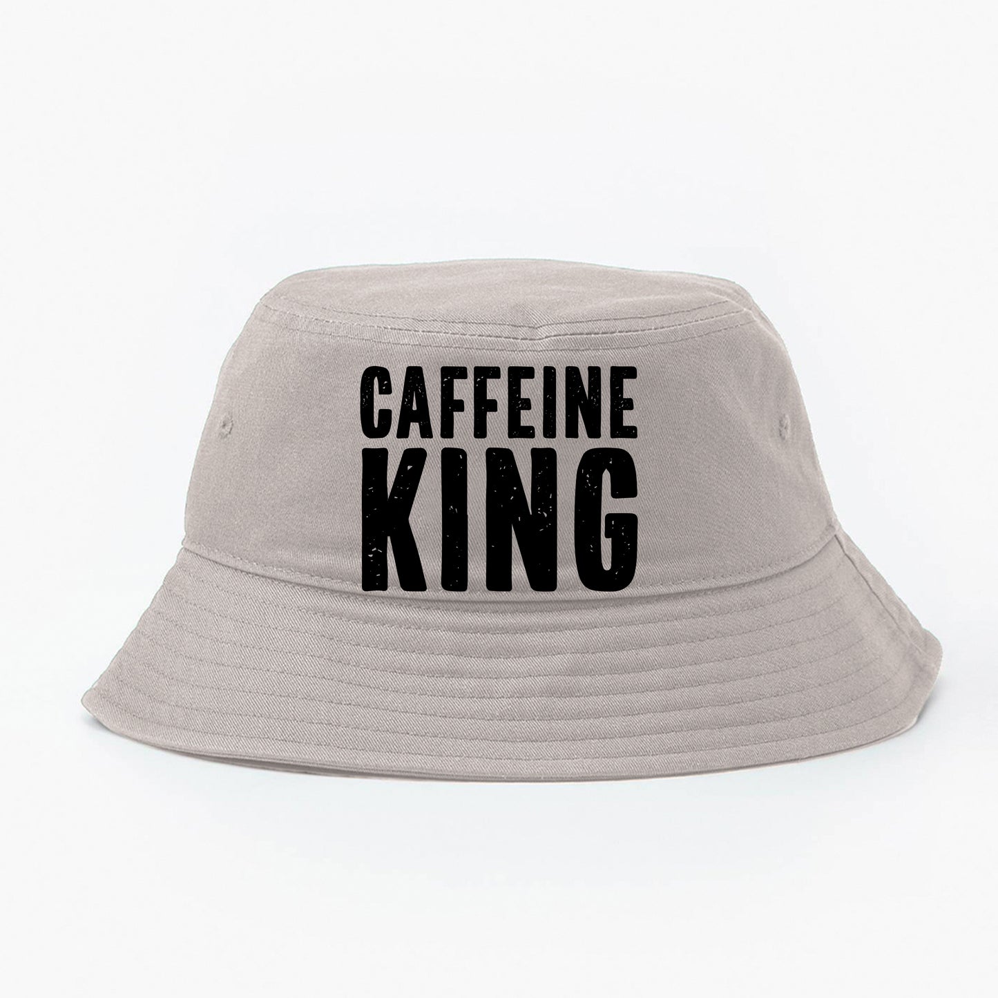 Caffeine King Black Bucket Hat
