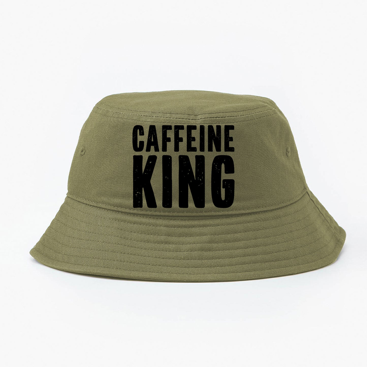 Caffeine King Black Bucket Hat