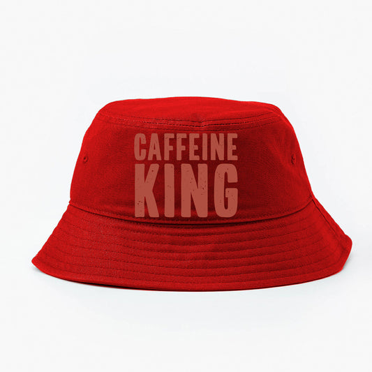 Caffeine King Dusty Red Bucket Hat