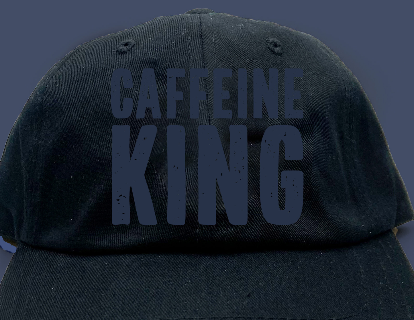 Caffeine King Grey Dad Hat