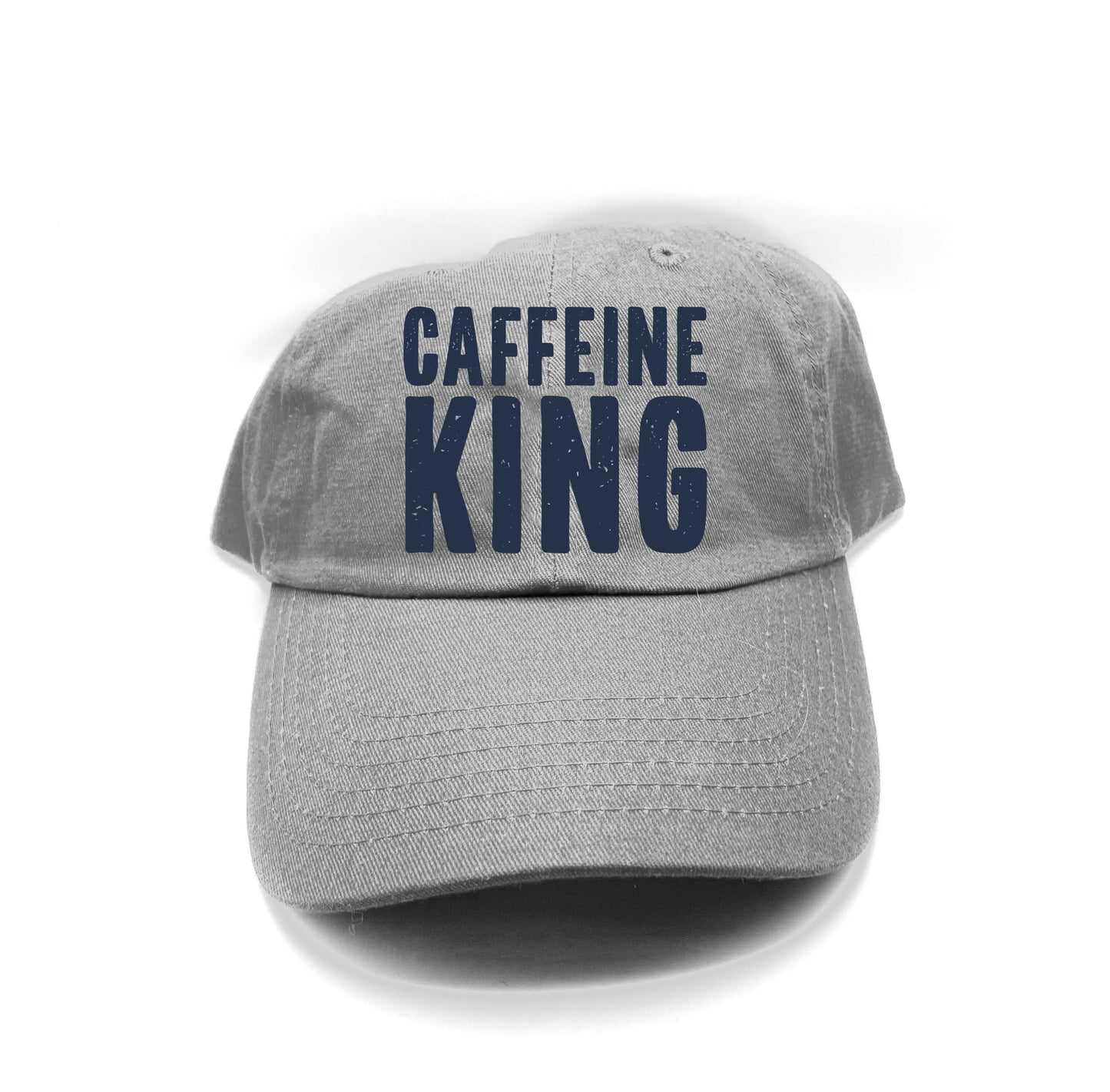 Caffeine King Grey Dad Hat