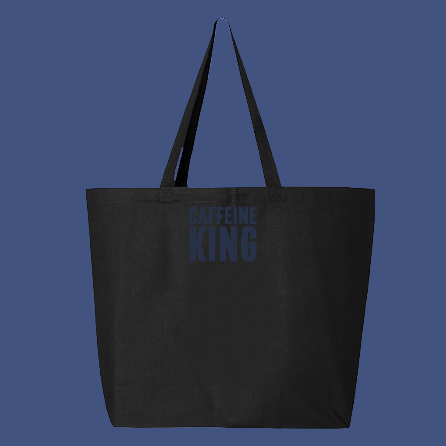 Caffeine King Grey Tote Bag