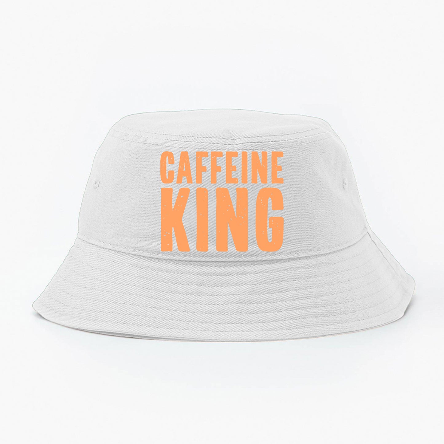 Caffeine King Orange Yellow Bucket Hat