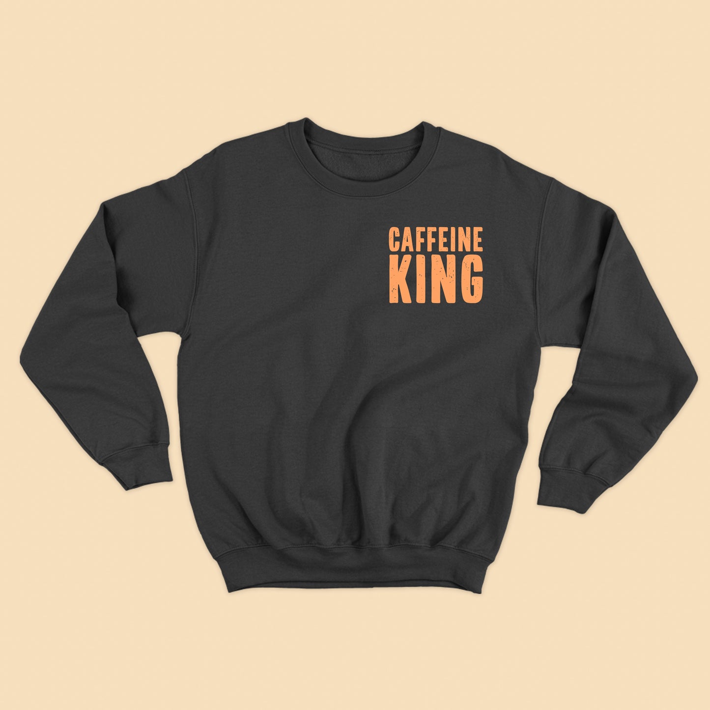 Caffeine King Orange Yellow Sweatshirt