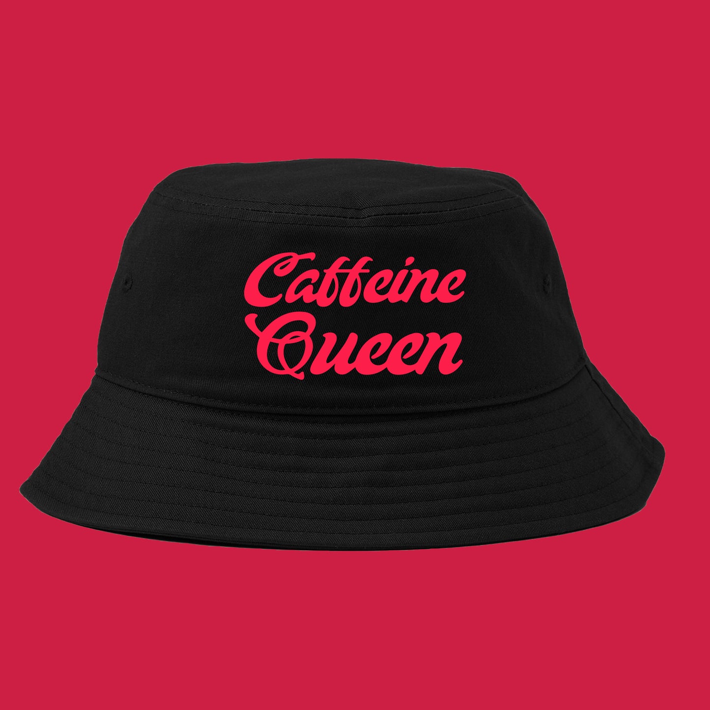 Caffeine Queen Mint Pink Bucket Hat