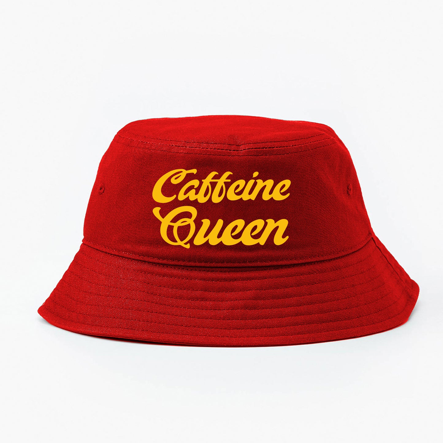 Caffeine Queen Yellow Bucket Hat