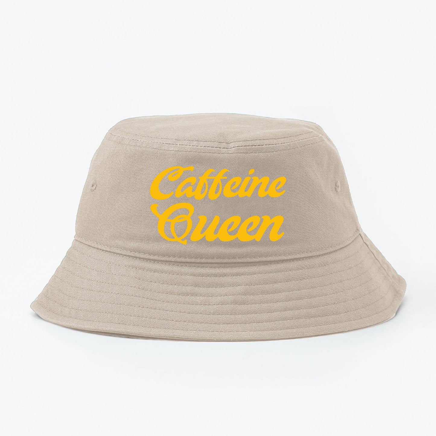 Caffeine Queen Yellow Bucket Hat