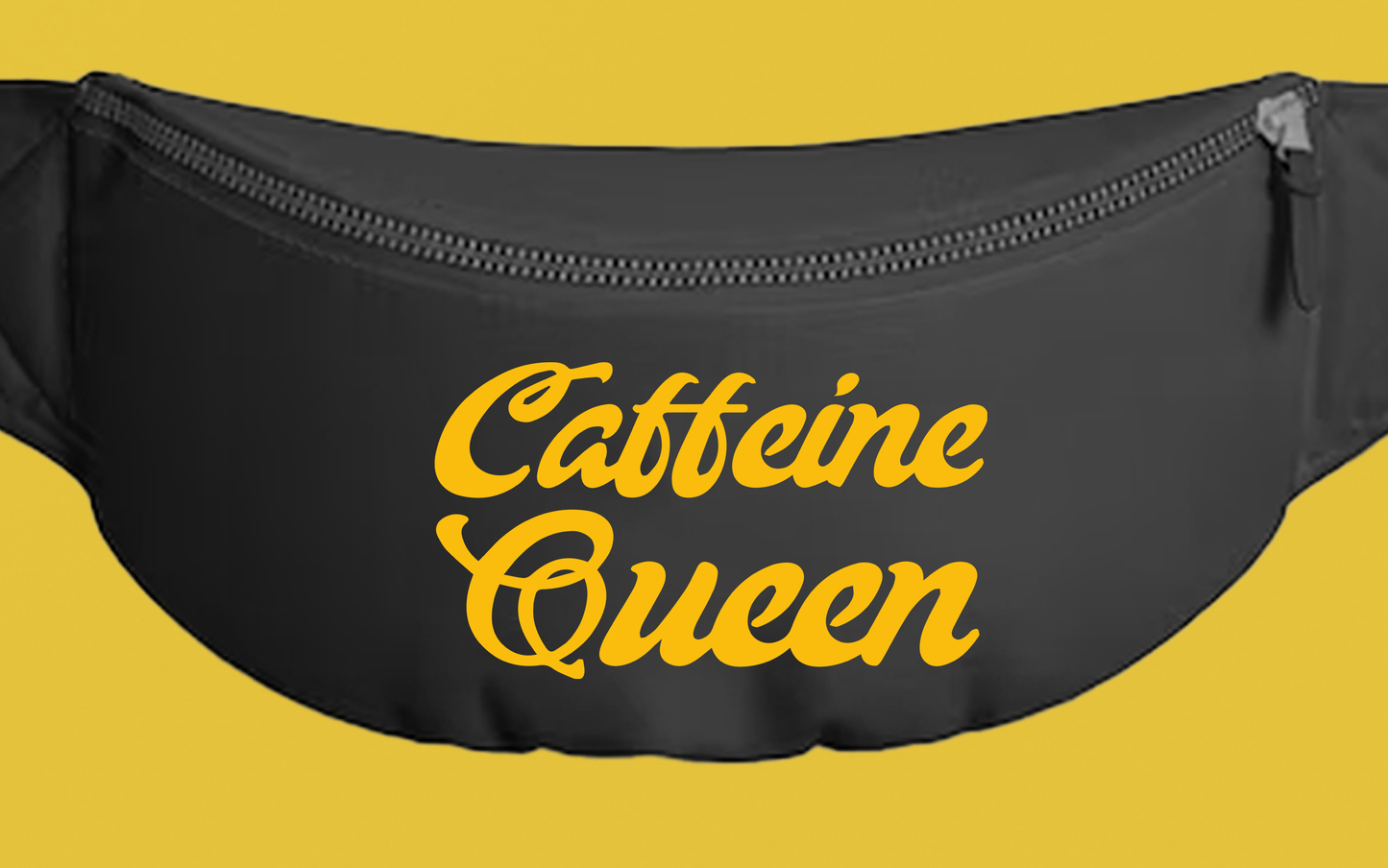 Caffeine Queen Yellow Fanny Pack