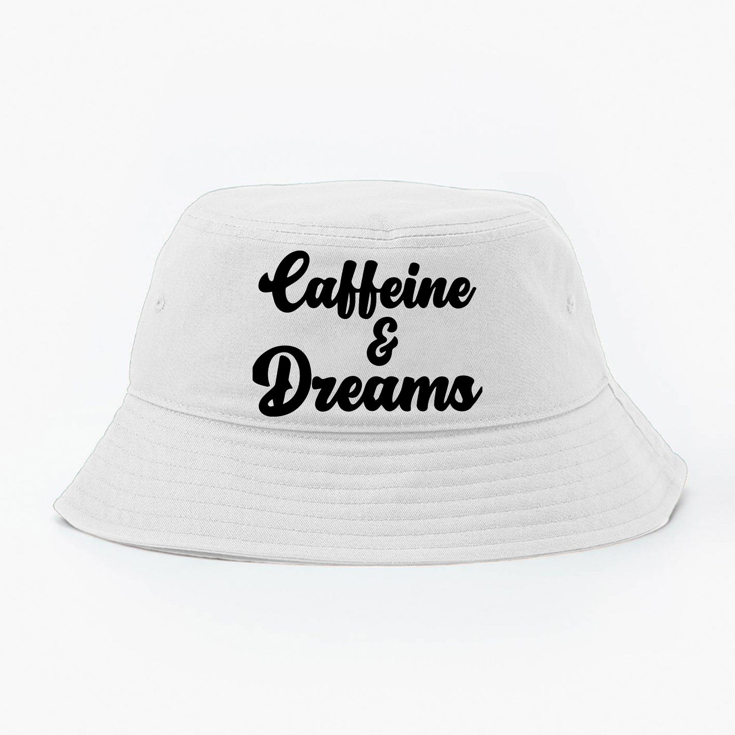 Caffeine & Dreams Black Bucket Hat