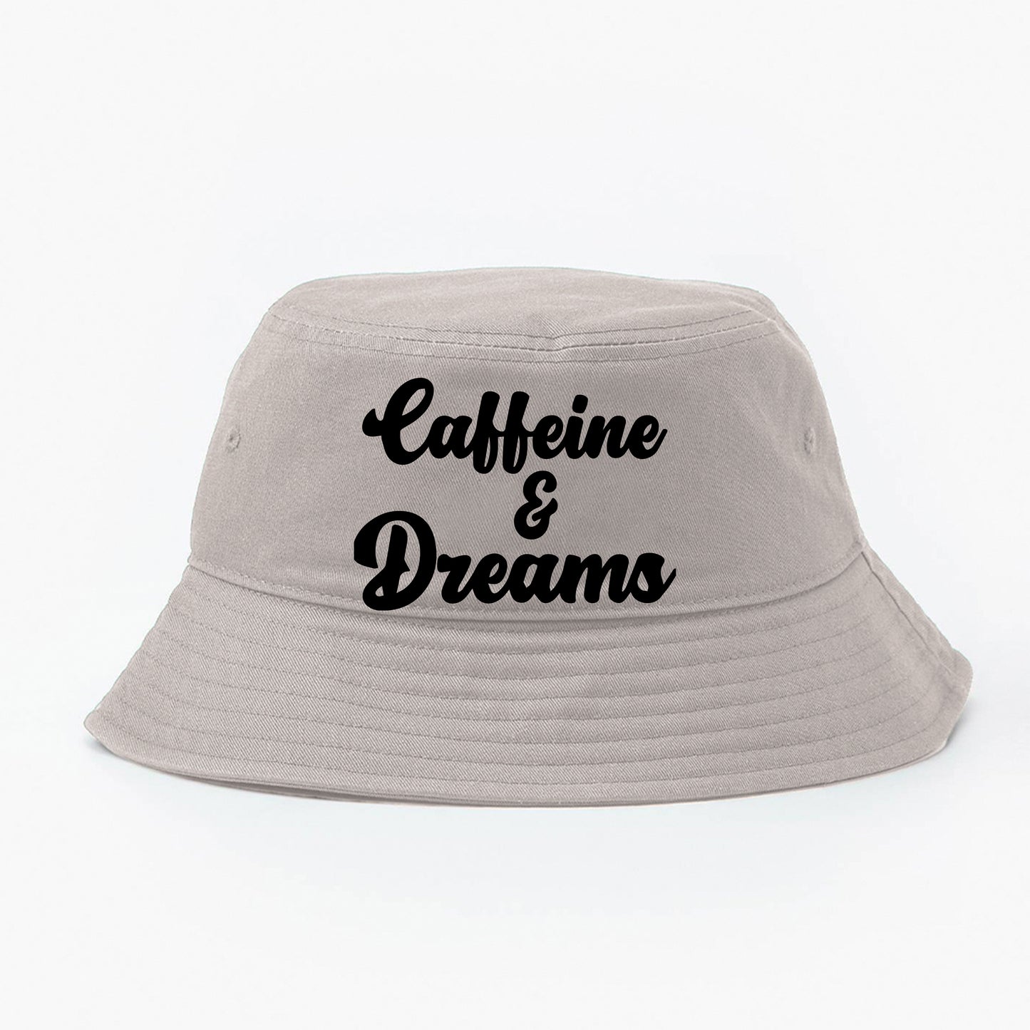 Caffeine & Dreams Black Bucket Hat