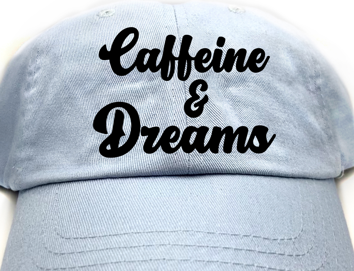 Caffeine & Dreams Black Dad Hat